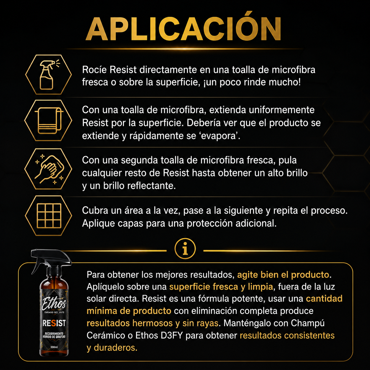 Dustra Ceramic - Brillo Intenso y Pelicula Protectora En Spray