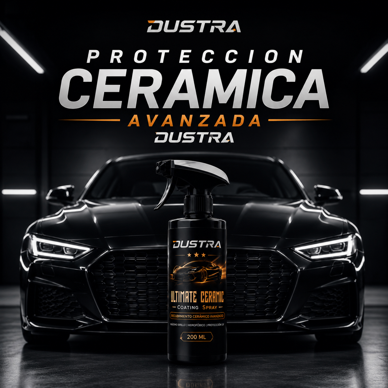 Dustra Ceramic - Brillo Intenso y Pelicula Protectora En Spray