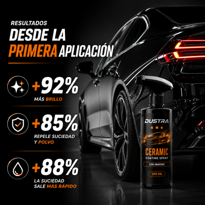 Dustra Ceramic - Brillo Intenso y Pelicula Protectora En Spray
